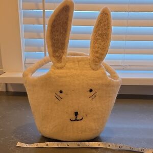 Pottery Barn Kids Cream Bunny Basket